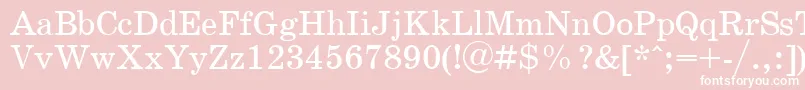 SchoolPlain.001.001 Font – White Fonts on Pink Background