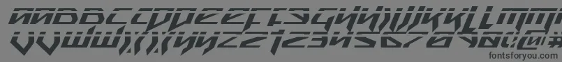 Шрифт Snubfighterpi – чёрные шрифты на сером фоне