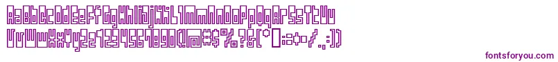 BmUtopiaA23 Font – Purple Fonts on White Background