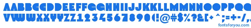 フォントGrotoNormal – 白い背景に青い文字