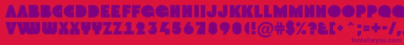 GrotoNormal-Schriftart – Violette Schriften auf rotem Hintergrund