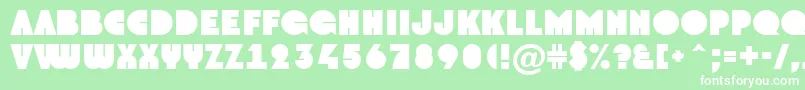 GrotoNormal Font – White Fonts on Green Background