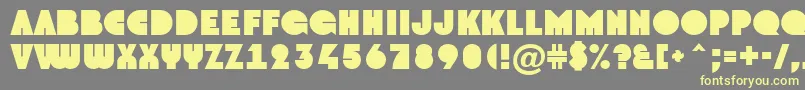 More about GrotoNormal Font GrotoNormal Font – Yellow Fonts on Gray Background