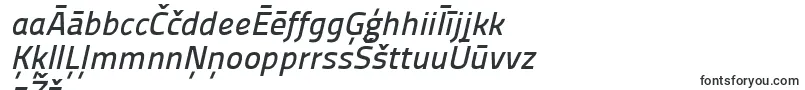 Więcej informacji o czcionce Panefresco600wtitalic Czcionka Panefresco600wtitalic – łotewskie czcionki