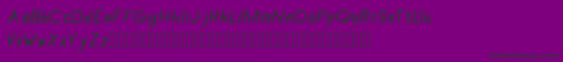 RecinosscriptBolditalic Font – Black Fonts on Purple Background