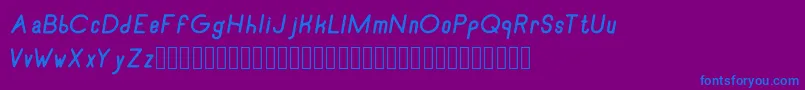 fuente RecinosscriptBolditalic – Fuentes Azules Sobre Fondo Morado