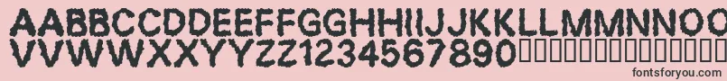 Desperation Font – Black Fonts on Pink Background