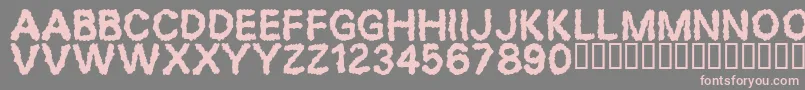Desperation Font – Pink Fonts on Gray Background