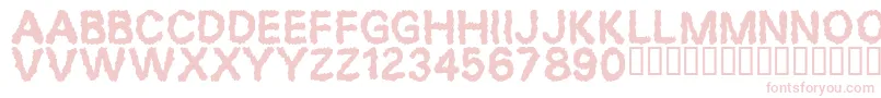 Desperation Font – Pink Fonts on White Background