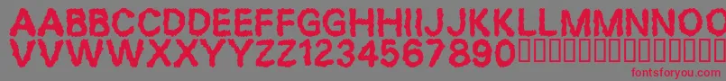 Desperation Font – Red Fonts on Gray Background