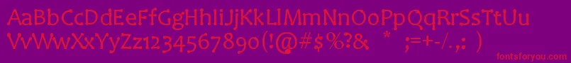 More about AuntyLilsDots Font AuntyLilsDots Font – Red Fonts on Purple Background