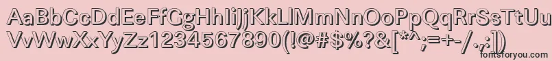 LinearshMediumRegular Font – Black Fonts on Pink Background