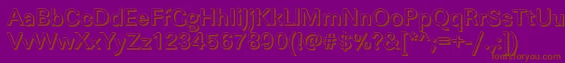 LinearshMediumRegular Font – Brown Fonts on Purple Background