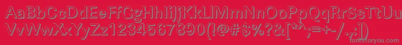 LinearshMediumRegular Font – Gray Fonts on Red Background