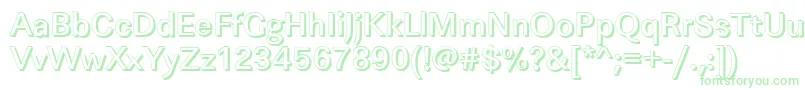 LinearshMediumRegular Font – Green Fonts on White Background