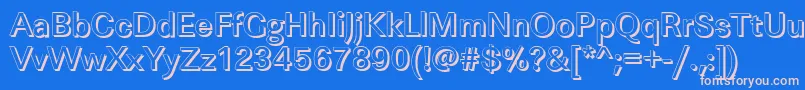 LinearshMediumRegular Font – Pink Fonts on Blue Background