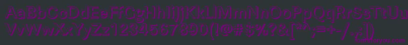 Шрифт LinearshMediumRegular – фиолетовые шрифты на чёрном фоне