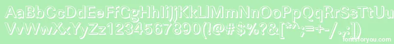 LinearshMediumRegular Font – White Fonts on Green Background