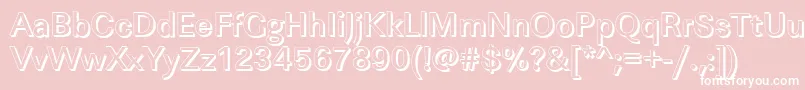 LinearshMediumRegular Font – White Fonts on Pink Background