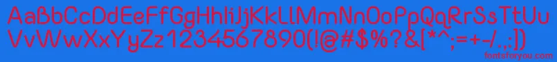 More about YaahowuBold Font YaahowuBold Font – Red Fonts on Blue Background