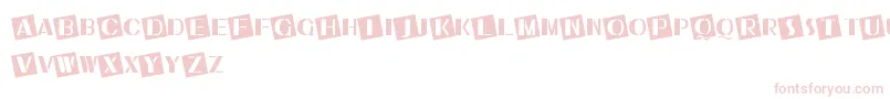 UkiahCaps Font – Pink Fonts on White Background