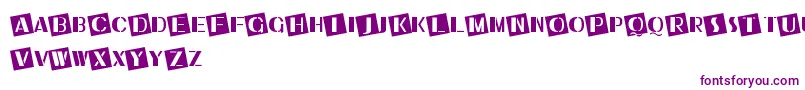 Czcionka UkiahCaps – fioletowe czcionki