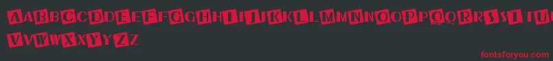 UkiahCaps Font – Red Fonts on Black Background