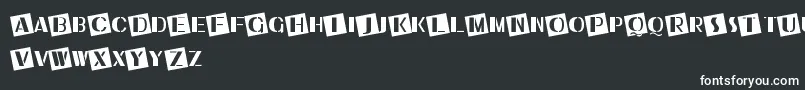 UkiahCaps Font – White Fonts on Black Background