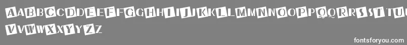UkiahCaps Font – White Fonts on Gray Background