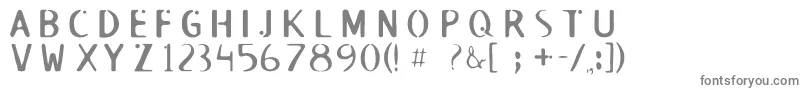Roswell Font – Gray Fonts on White Background