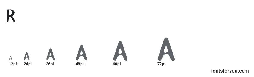 Roswell Font Sizes