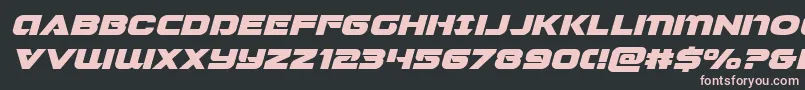 Jeebraexpandital Font – Pink Fonts on Black Background