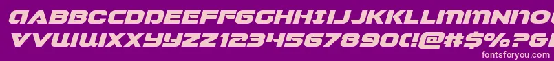 Jeebraexpandital Font – Pink Fonts on Purple Background