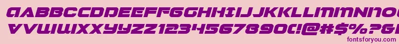 Шрифт Jeebraexpandital – фиолетовые шрифты на розовом фоне