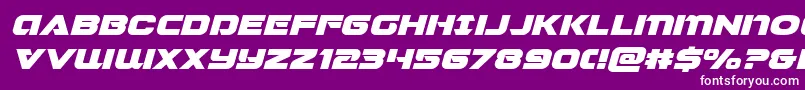 Шрифт Jeebraexpandital – белые шрифты на фиолетовом фоне