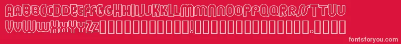 Feueon ffy Font – Pink Fonts on Red Background