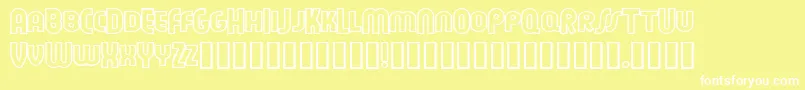 Feueon ffy Font – White Fonts on Yellow Background