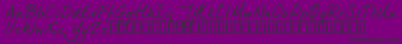 Dj5ctrial Font – Black Fonts on Purple Background