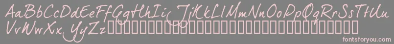 Weitere Informationen zur Dj5ctrial-Schriftart Dj5ctrial-Schriftart – Rosa Schriften auf grauem Hintergrund