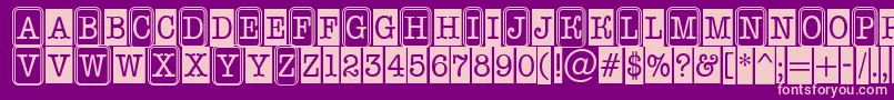 AOldtypernrcmcmb2 Font – Pink Fonts on Purple Background