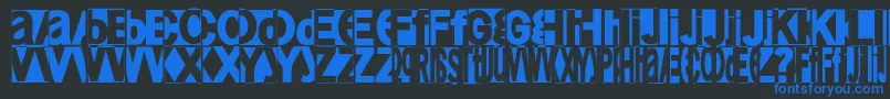 Friendlyfire Font – Blue Fonts on Black Background