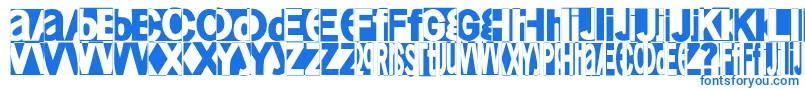 Friendlyfire Font – Blue Fonts on White Background