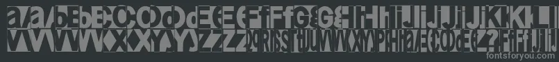 Friendlyfire Font – Gray Fonts on Black Background