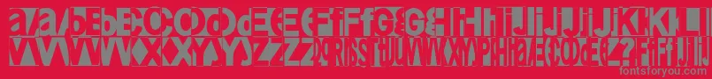 Friendlyfire Font – Gray Fonts on Red Background
