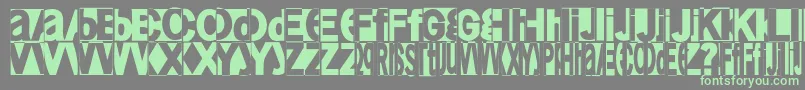 Friendlyfire Font – Green Fonts on Gray Background