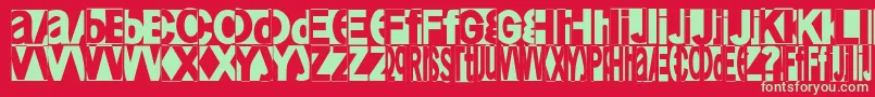 Friendlyfire Font – Green Fonts on Red Background