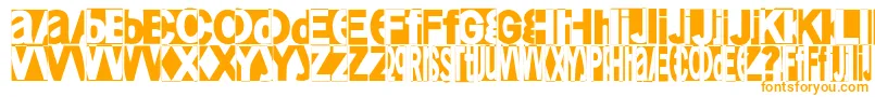 Friendlyfire Font – Orange Fonts on White Background