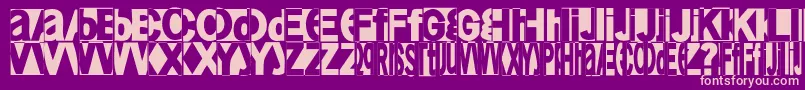 Friendlyfire Font – Pink Fonts on Purple Background