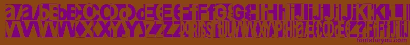 Friendlyfire Font – Purple Fonts on Brown Background