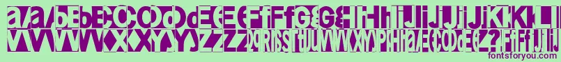 Friendlyfire Font – Purple Fonts on Green Background